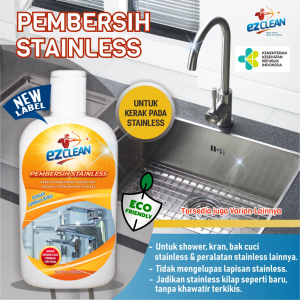 EZCLEAN PEMBERSIH KARAT & KERAK STAINLESS PEMBERSIH WASTAFEL KRAN SINK SHOWER CHROME STAINLESS CLEANER