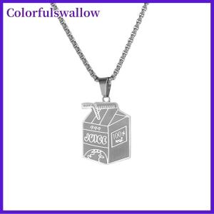 Colorfulswallow Cá Nhân Hợp Thời Trang Thép Không Gỉ Nước Trái Cây Hộp Vòng Cổ Cho Nam Giới Phụ Nữ Thời Trang Đa Năng Hip Hop Keychain Trang Sức Phụ Kiện Quà Tặng