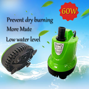 60W Flood pump pond and garden submersible water pump Pump For Fish Tank Pet Fountain fountain water pump Aquarium Water Pump Ultra-Quiet Submersible pump