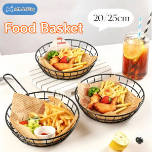 MLADEN French Fries Serving Tray Stainless Steel Oval Fast Food Basket Sandwich Snack Burger Plate for Picnic Home BBQ 薯条篮