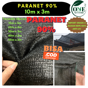 JARING PARANET 90% | GRADE A | SHADING NET | ANTI UV | 10M X 3M ( ECERAN )