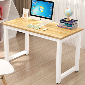 Motida Office Table Laptop Table Home Desk Computer Desk Furniture Solid Wood+Stainless Steel