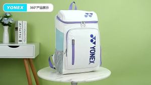 Yonex Badminton Bag Backpack Professional High Capacity Training Tennis Racquet Bag/46 * 18 * 32CM
