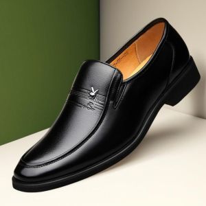 Men Shoes Formal Fashion Business Casual Slip On Dress Shoes Mens Oxfords Footwear High Quality Leather Shoes For Men Loafers