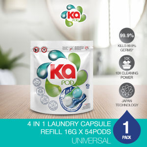 KA 4in1 Laundry Capsules 16g x 54pcs Refill