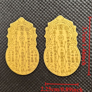 20 Pcs Creative Imitation Gold Foil Mobile Phone Stickers Wealth Princess  Cat Wealth Safe Wealth Talisman Gifts Copper Coins Gold Coins
