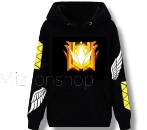 Setelan Sweater Angel Hoodie ff dan Celana Angel Anak Set Baju kaos Anak Free fire Distro 5-14thn