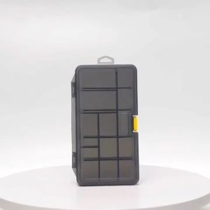WildPioneer Fishing Tackle Box Double Layer Waterproof Plastic Detachable Ready Stock MY Transparent Gray Kotak