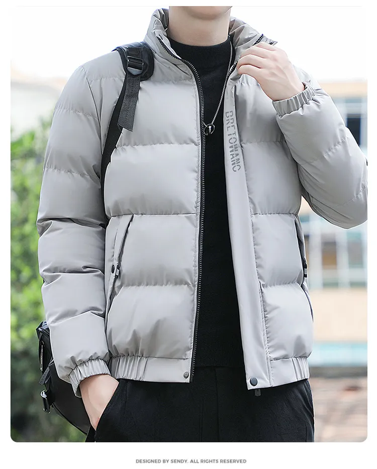 Cozy Up Long Sleeve Winter Jackets Solid Color Slim Fit Thick Warm