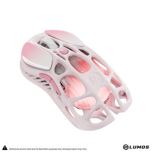 GravaStar Mercury M1 Pro Wireless Gaming Mouse MICE 5 Light Mode Highly Sensitive PAW3395 - Sakura Pink