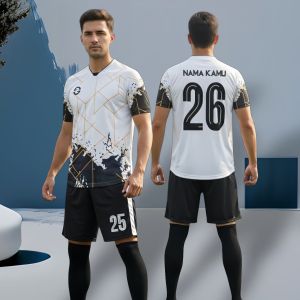 FREE SABLON NAMA NO jersey setelan olahraga futsal voli badminton 1 set celana baju dewasa