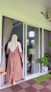 Dress Maxy Ellery - Ceruty Full Furing Ld 110 Full Furing Reseliting Belakang