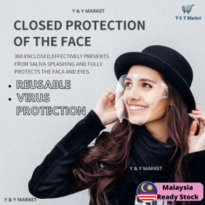 Wajah Penuh Telus Topeng Muka Besar Wajah Perisai Akrilik Dewasa Sheild Besar Cermin Akrilik Kaca Face Shield Face Protector