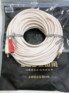 Cáp loa jack 3.5 ra 2 AV hoa sen dài 20M CAO CẤP CHỐNG NHIỄU