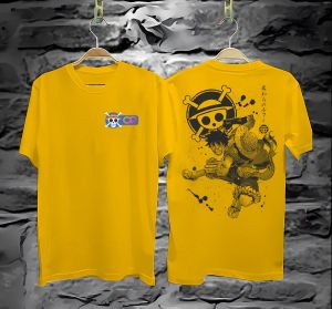 Kaos Atasan oblong pria Lengan pendek Kaos oblong LUFFYY 3 logo DTF/ Kaos pria / Kaos Oblong/ Baju Kaos Tshirt/ Tshirt pria / Tshirt pria