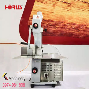 Máy cưa xương heo cưa thịt cá đông lạnh HR-210A công suất 1100W thân máy hợp kim nhôm đúc liền khối puly+bàn cắt inox 304