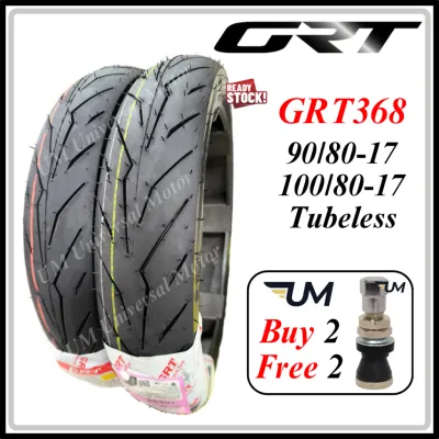 GRT GRT368 TYRE 17 TUBELESS 2024 TAYAR BUNGA PIRELLI DIABLO ROSSO SPORT VIRAL 70 80 90 100 110 120 368 TIRE MOTOSIKAL