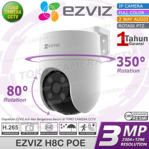 EZVIZ H8C 3MP 2K POE IP CAMERA OUTDOOR PTZ AUDIO SIRENE COLORVU