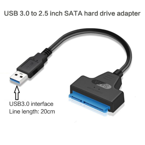 to USB Cable USB 3.0/2.0/Type C to 2.5” Hard Drive Adapter External Converter for SSD/HDD Data Transfer