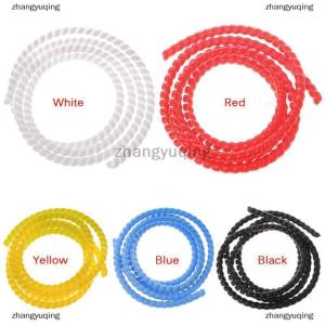 [COD] zhangyuqing 1m 10mm 14mm Colorful Spiral Wire Organizer Wrap Tube Flame retardant Cable Sleeve