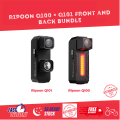 Ripoon Q100 Rear and Q101 Front Bicycle Integrated light and camera bike dash cam minimalist alternative to Cycliq. 