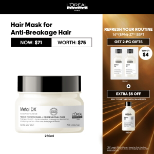 L’Oreal Professionnel Serie Expert Metal DX Mask for Hair Breakage Hair Treatment Color Protection 250ml