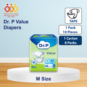 [New Packing] Tena Dr. P Value Tape Adult Diaper M(10x8) / L (9x8) / XL (8x8)