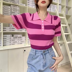 LEONNA MEGARA POLO T-SHIRT KNIT RAJUT KASUAL WANITA KOREAN STYLE