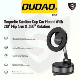 Car Phone Holder Magnetic Suction Dudao F24X | Kuat Magnet | Dashboard Windshield | GPS Navigasi Driving