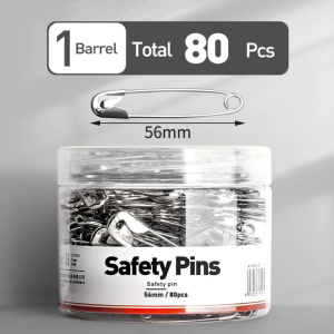 Extra Big Safety Pin Perdible Pins PUSHPIN PERDIBLE 3Size Silver Metal Brooch Badge Steel Buckle Pin