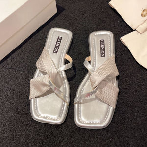 [Free Shipping] WomenS Flat Sandals For Outdoor Wear 2025 Summer New Fashion Low-Heeled Open-Toe Sandals