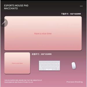 Lót chuột Gradient chữ pad chuột DESK MAT lót chuột gaming đẹp bo viền chắc chắn