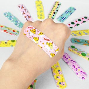 Waterproof 120pcs Printed Breathable Cute Cartoon Band Aid Adhesive Bandages First Aid Wound Patch