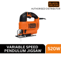 Black and Decker Variable speed pendulum jigsaw 520W. 