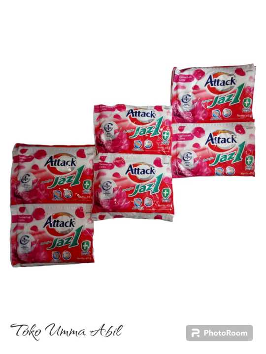 ATTACK JAZZ 1 DETERJEN BUBUK RENCENG ISI 6sachetx45gr | Lazada Indonesia