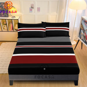 【New Launch】Stripes Bedsheet Set 3in1 Canadian Cotton Full Garterized Bedding Set 3 IN 1 FACASA