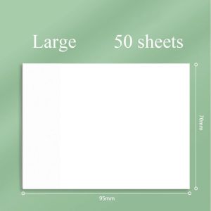 SHIRUI 50 Sheets 50 Sheets Sticky Notes Transparent Waterproof Note Paper Paper Sticker