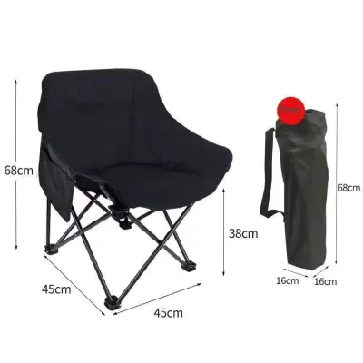 Kane‘s Camping Chiar Moon Chair High Back Round Camping Outdoor Folding Chair Portable With Pockets folding bed 160KG