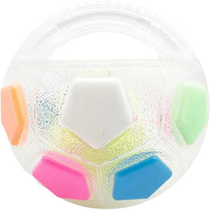 Pet Dog Toy Ball with Handle Toss and Fetch Play Interactive Ball for Dogs Playing