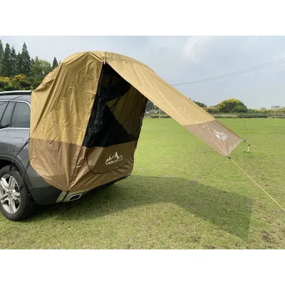 เต็นท์ท้ายรถบังแดดกันฝน Tailgate Shade กันสาดเต็นท์สําหรับ SUV Hatchback รถ Self-Driving Tour บาร์บีคิวกลางแจ้ง Camping