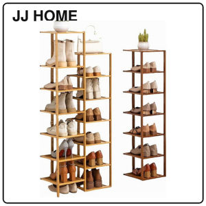 【JJ HOME】Minimalist Wooden Shoe Shelf/ 6/7/8 Tier Shoe Rack