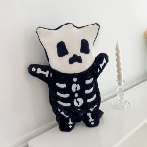 DOWNA Đầu lâu Ba lô Dễ thương Đồ chơi nhồi bông Túi đeo vai Kawaii Dung lượng lớn Túi xách Dành cho các cô gái và phụ nữ