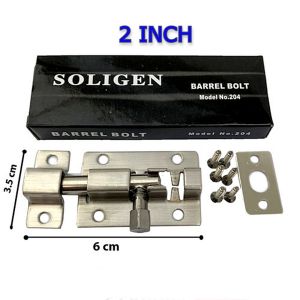 GRENDEL SLOT BARREL BOLT STAINLESS SOLIGEN MODEL 204 size 2 3 & 4 INCH