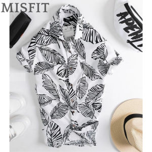Áo đi biển nhóm gia đình MISFIT loại áo sơ mi nam ngắn tay in 3d du lịch vải lụa mềm mặc thoải mái không nhăn HOATIET