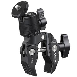 ULANZI R099 Super Clamp 360 Ball Head Handlebar Motorcycle Bicycle Bike Mount for DSLR GoPro Insta360 DJI Action Camera