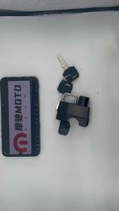 ล็อคคงที่หมวกกันน็อครถจักรยานยนต์ก๊อกน้ำมือจับรถออฟโรดจักรยานไฟฟ้าติดตั้งล็อคกันขโมยหมวกกันน็อคสำหรับขี่จักรยาน