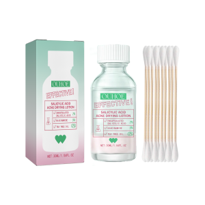 OUHOE Salicylic Acid Acne Lotion 30ml Acid Acne Drying Lotion Gently Repair Acne-Prone Niacinamide