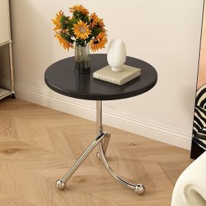 Middle Ancient Style Simple Small Round Table Edge Table Living Room Sofa Solid Wood Coffee Table Creative Bedside Table