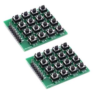 แผงแป้นพิมพ์4x4Tactile ที่เชื่อถือได้โมดูลอินพุต16ปุ่มสำหรับผู้ชื่นชอบอิเล็กทรอนิกส์ DIY ราสเบอร์รี่ใช้งานร่วมกัน