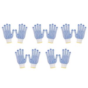 Durable Anti Slip Rubber Anti-Slip Cotton Nylon Gloves Polyester Gloves Work Gloves Gardening Gloves